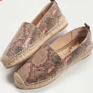 Sam Edelman Pink and Brown Espadrilles